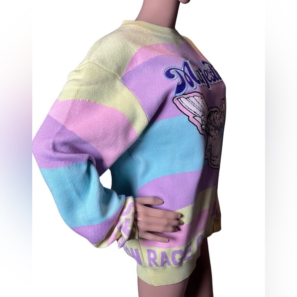 Majestik Sweater - Rage Of A Rebellion - Multi Pastel - SW2235 Size Medium - Picture 9 of 14